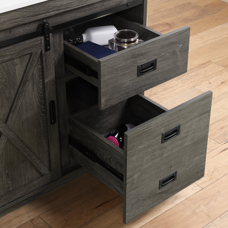 Sand & Stable Jillian 36'' Single Bathroom Vanity with Engineered Stone